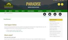 
							         Parent Resources - Paradise Unified School District								  
							    
