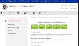 
							         Parent Resources / Parent Infinite Campus Portal ... - Jefferson City								  
							    