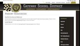 
							         Parent Resources – Parent Resources – Gateway School District								  
							    