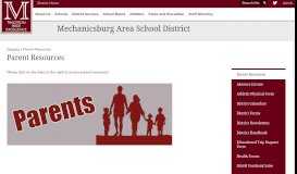 
							         Parent Resources – Parents – Mechanicsburg Area School District								  
							    