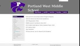 
							         Parent Resources - Portland West Middle School - Sumner County ...								  
							    