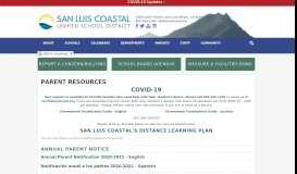 
							         Parent Resources - San Luis Coastal Unified School District								  
							    