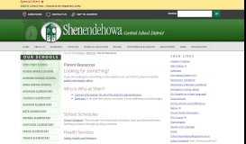 
							         Parent Resources | Shenendehowa Central Schools								  
							    