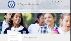 
							         Parent Resources - St. Andrew the Apostle Catholic School - Clifton, VA								  
							    