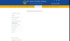 
							         Parent Resources | St. Anne Catholic School | Beaumont, TX								  
							    
