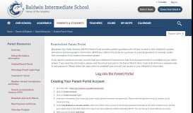 
							         Parent Resources / Student/Parent Portal								  
							    