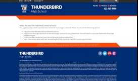 
							         Parent Resources - Thunderbird High School								  
							    