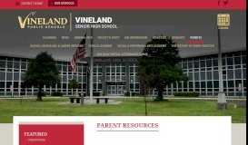
							         Parent Resources | Vineland High School - Vineland.org								  
							    