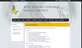 
							         Parent Resources - West Milford Township School District								  
							    