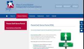 
							         Parent Self-Serve Portal - Hays CISD								  
							    