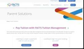 
							         Parent Solutions - FACTS Management								  
							    