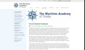 
							         Parent-Student Handbook - Family Portal - The Maritime Academy of ...								  
							    