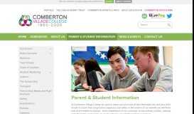 
							         Parent & Student Information - Comberton Village College								  
							    
