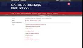 
							         Parent & Student Links - Martin Luther King High - Riverside								  
							    