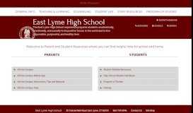 
							         Parent & Student Portal - East Lyme Public Schools								  
							    