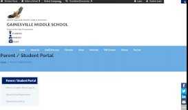 
							         Parent / Student Portal - Gainesville Middle School for the Arts and ...								  
							    