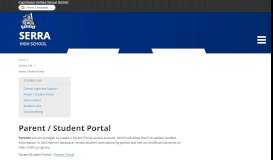 
							         Parent / Student Portal - Serra High School - School Loop								  
							    