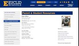 
							         Parent & Student Resources - Euclid City Schools								  
							    