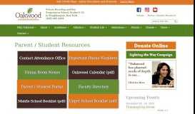 
							         Parent / Student Resources - Oakwood Friends School, Poughkeepsie ...								  
							    