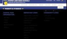 
							         Parent & Student Resources / Welcome - Round Lake School District								  
							    