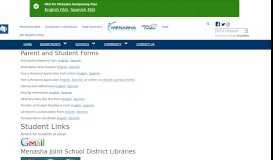 
							         Parent Students Links - MJSD - Menasha Joint School District								  
							    