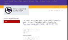 
							         Parent Support Center / Home - Willis ISD								  
							    