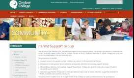 
							         Parent Support Group - Onslow College								  
							    