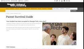 
							         Parent Survival Guide - Georgia Tech College of Computing								  
							    