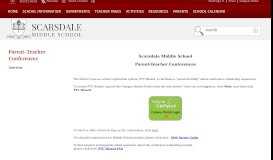 
							         Parent-Teacher Conferences / Overview - Scarsdale Schools								  
							    