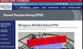 
							         Parent Teacher Group (PTG) - School District of Waupaca								  
							    