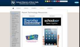 
							         Parent Technology Resources - School District of River Falls								  
							    