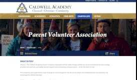 
							         Parent Volunteer Association - Caldwell Academy								  
							    