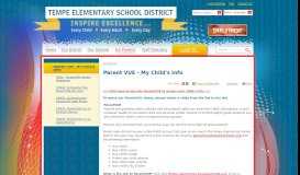 
							         Parent VUE - My Child's Info | Tempe Elementary School District No3								  
							    