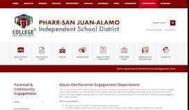 
							         Parental & Community Engagement - Pharr-San Juan-Alamo ISD								  
							    