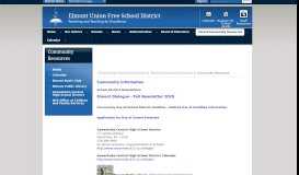 
							         Parent/Community Resources - Elmont Union Free School District								  
							    