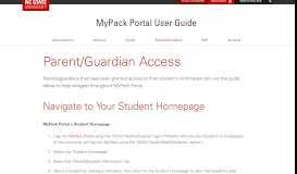
							         Parent/Guardian Access | MyPack Portal User Guide | NC State ...								  
							    