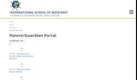 
							         Parent/Guardian Portal - International School of Monterey								  
							    