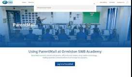 
							         ParentMail - | Ormiston SWB Academy								  
							    