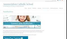 
							         ParentPlus Portal – Annunciation Catholic School								  
							    