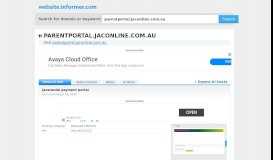 
							         parentportal.jaconline.com.au at WI. Jacaranda payment portal								  
							    
