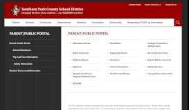
							         Parent/Public Portal - Southern York County School District								  
							    