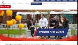 
							         Parents and Carers - Bury College								  
							    