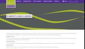 
							         Parents and Carers | Huddersfield New College								  
							    