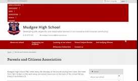 
							         Parents and Citizens Association - Mudgee High School								  
							    