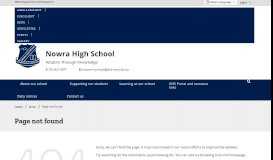
							         Parents and citizens information - Nowra High School								  
							    