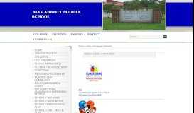 
							         Parents and Community : Max Abbott Middle School								  
							    