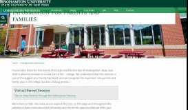 
							         Parents and Families - Binghamton University								  
							    