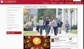 
							         Parents and Families | St. Lawrence University								  
							    