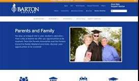 
							         Parents and Family | Barton College								  
							    