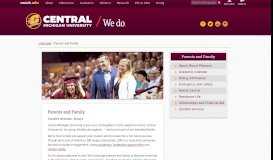 
							         Parents and Family | Central Michigan University								  
							    